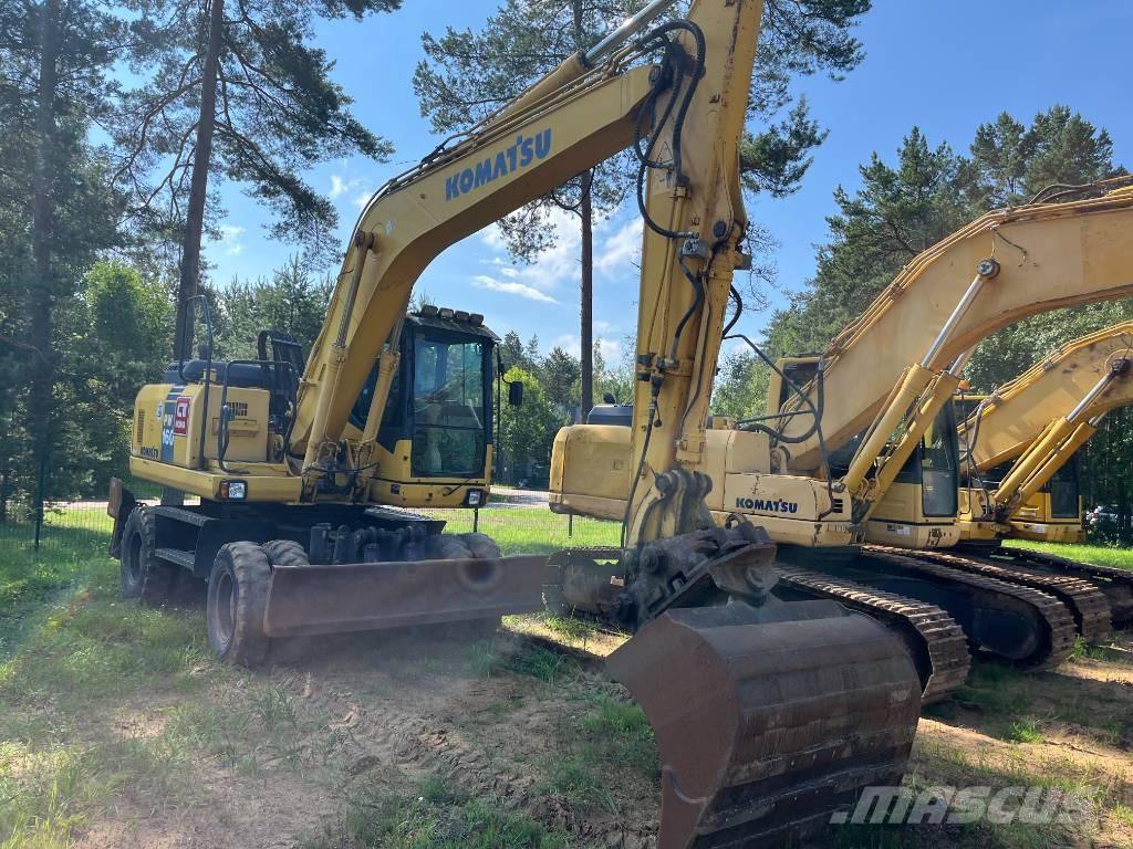 Komatsu PW 160-7 Excavatoare cu roti
