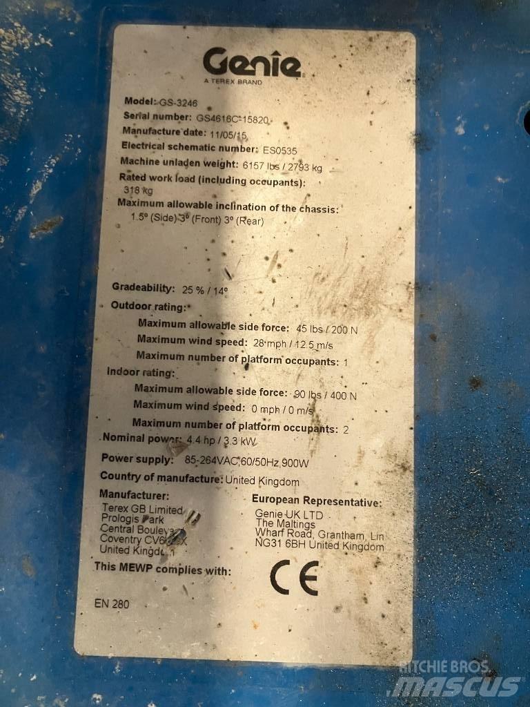 Genie GS 3246 Platforme foarfeca