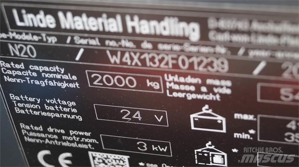 Linde N20 kurz Stivuitoare de micã inaltime pentu logistica