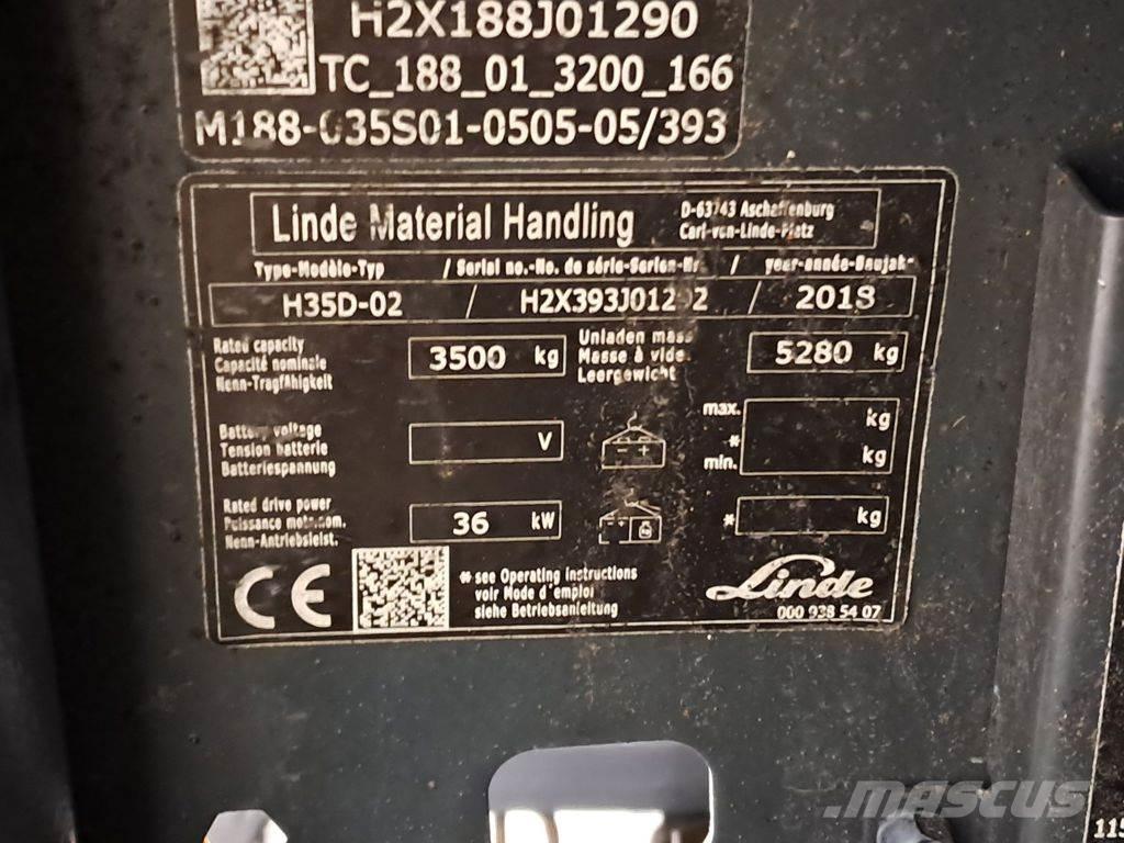 Linde H35D-02 Stivuitor diesel