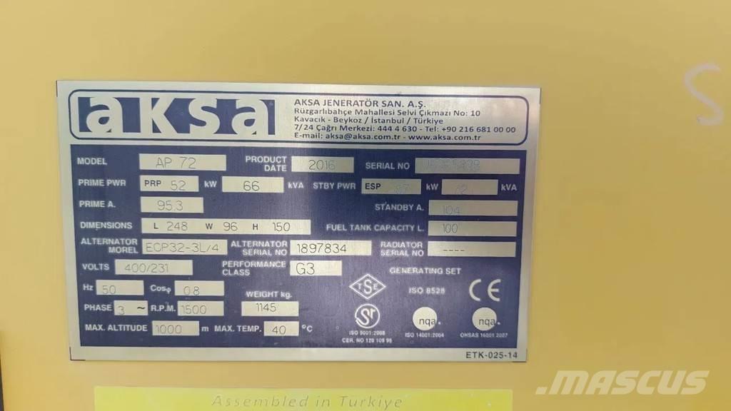 Perkins Aksa AP72 Alte generatoare
