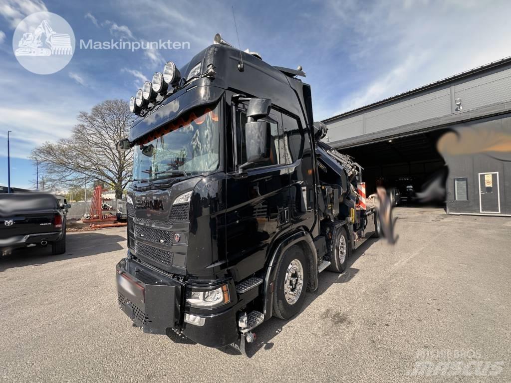 Scania R 500 Camioane cu macara