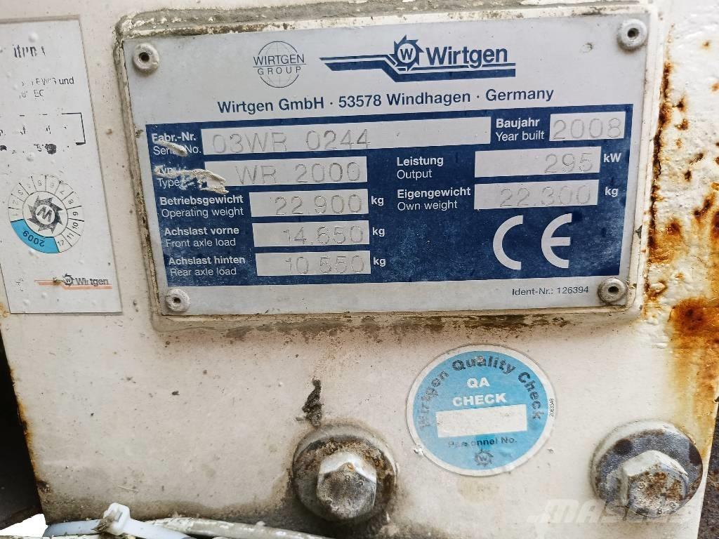 Wirtgen WR 2000 Reciclatori asfalt