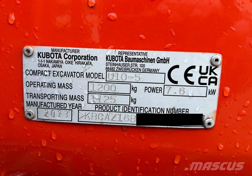 Kubota U 10-5 Mini excavatoare < 7t