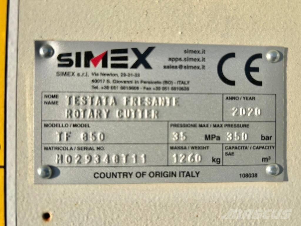 Simex TF850 Excavatoare de santuri