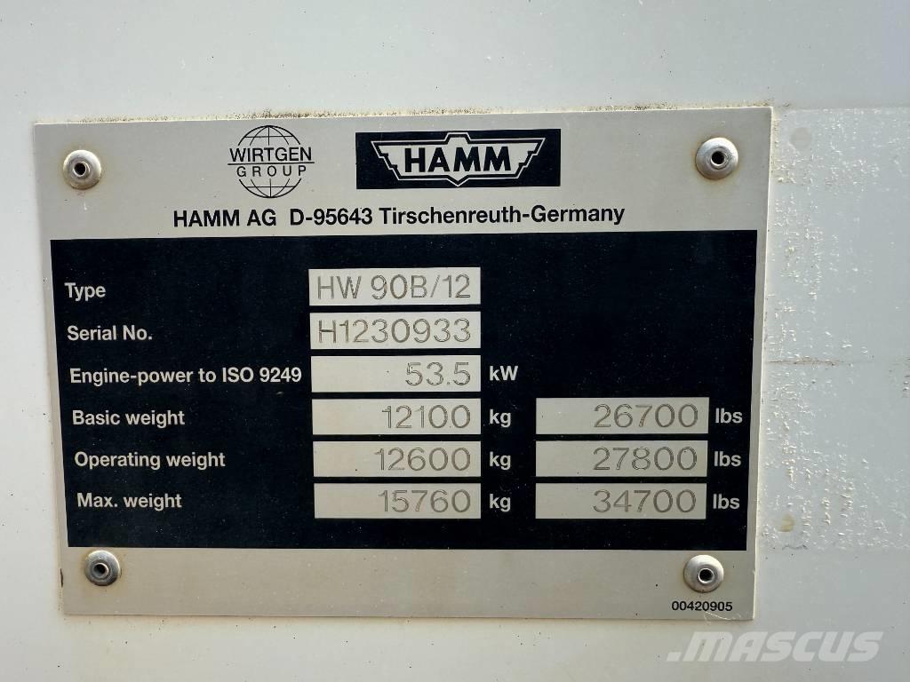 Hamm HW 90-12 Cilindri compactori dubli