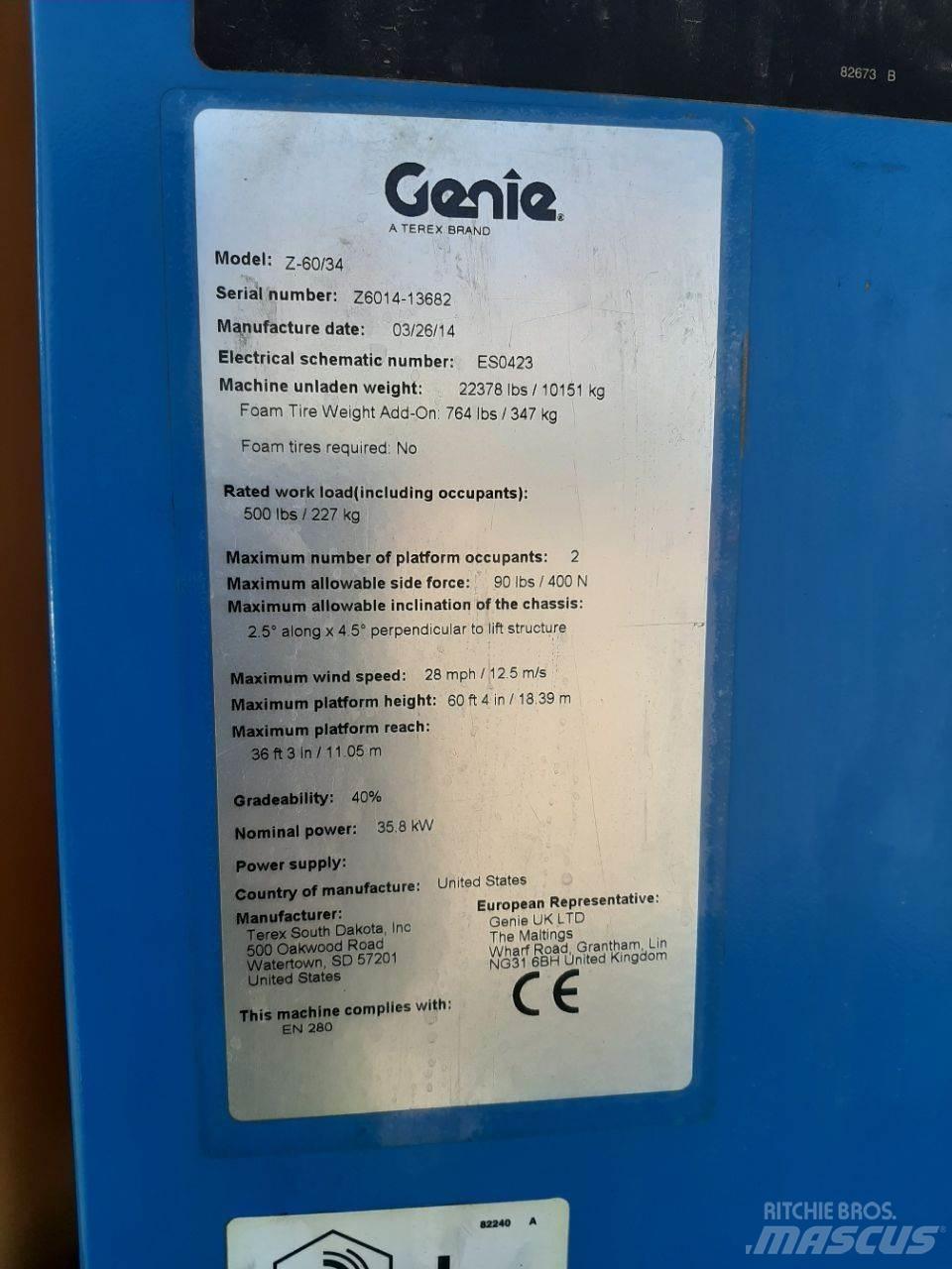 Genie Z60 Nacele cu brat articulat