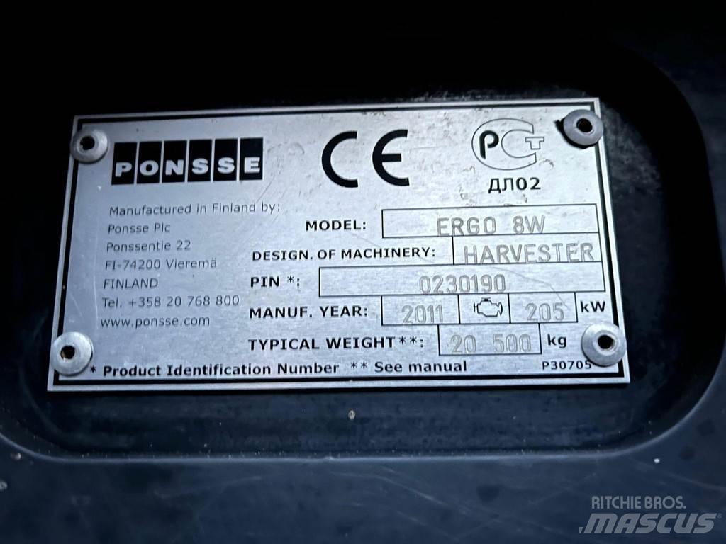 Ponsse Ergo 8W Combine forestiere