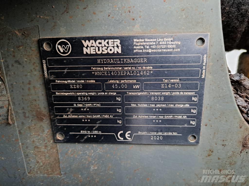 Wacker Neuson EZ80 Excavatoare pe șenile
