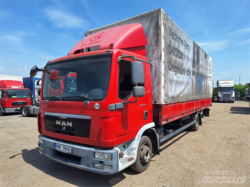 MAN TGL 8.180 Camioane platforma/prelata
