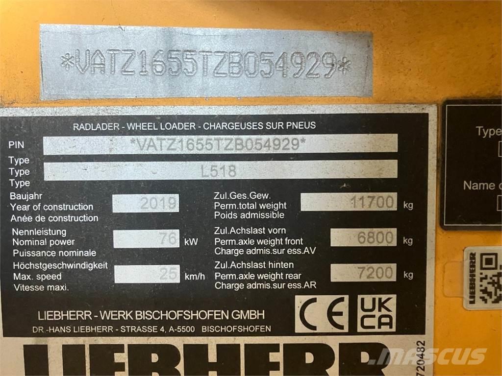 Liebherr L518 Incarcator pe pneuri