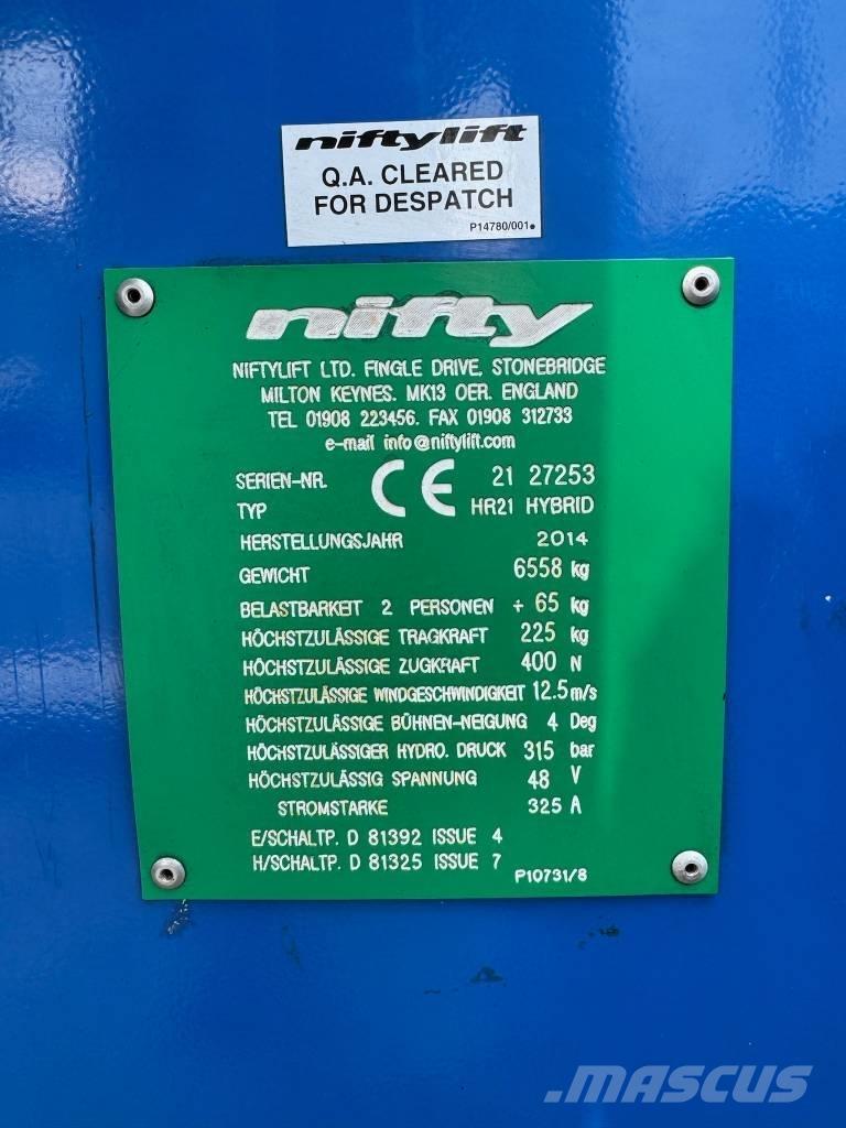 Niftylift HR 21 D E Nacele cu brat articulat