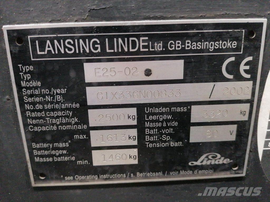 Linde E25-02 Stivuitor electric