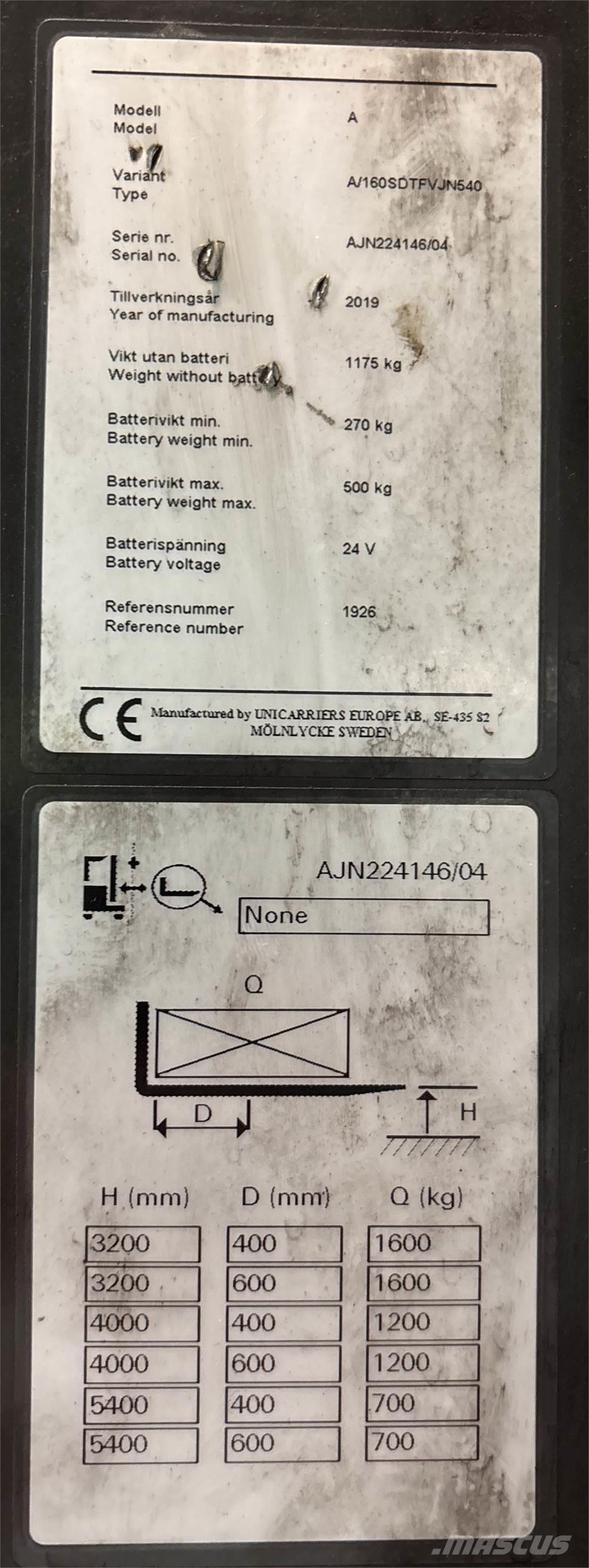 Atlet A160 Transpaleti autopropulsanti
