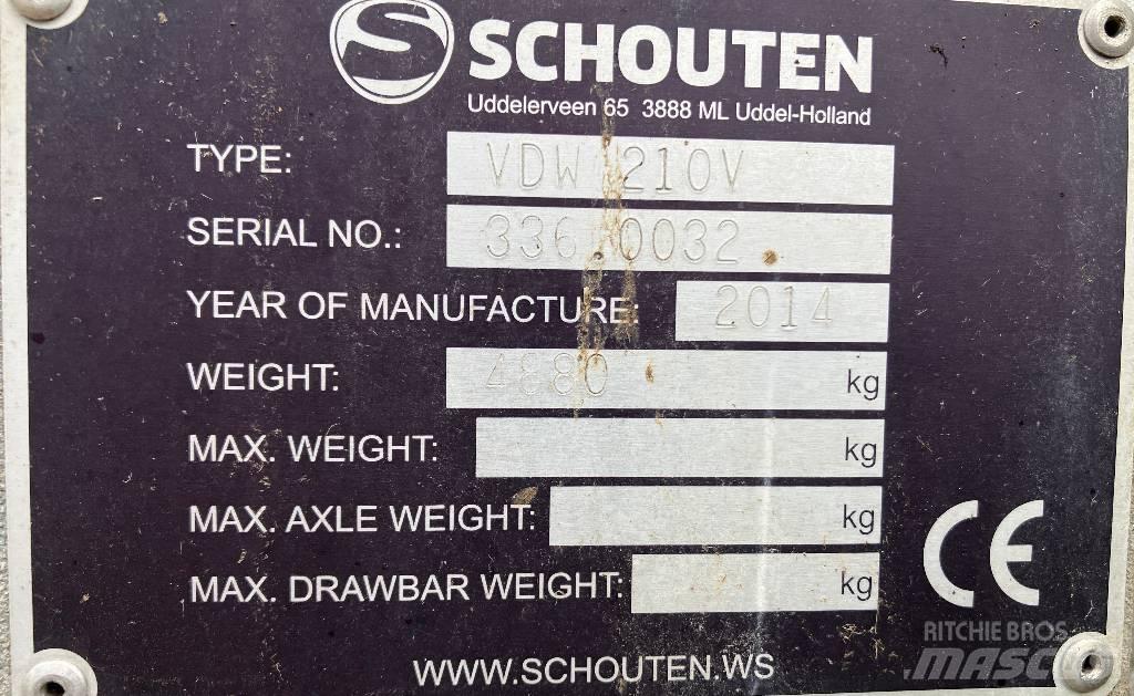 Schouten VDW 210 V Utilaje si accesorii folosite la cresterea animalelor