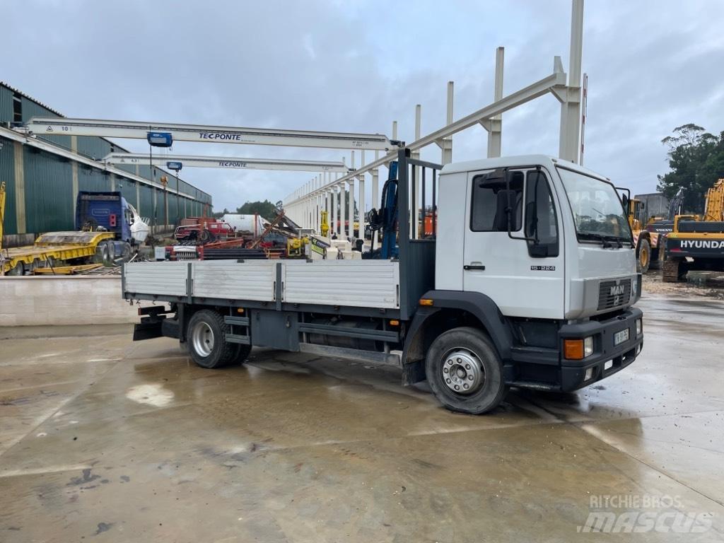MAN 15.224 Camioane platforma/prelata