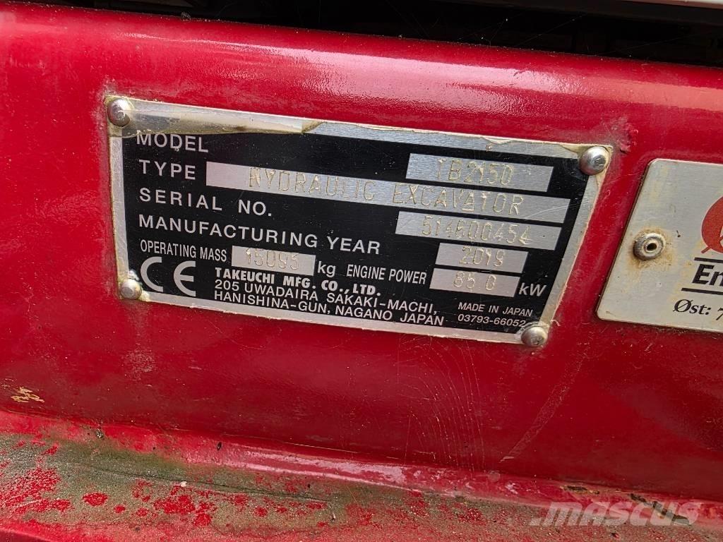 Takeuchi TB 2150 Excavatoare pe șenile

