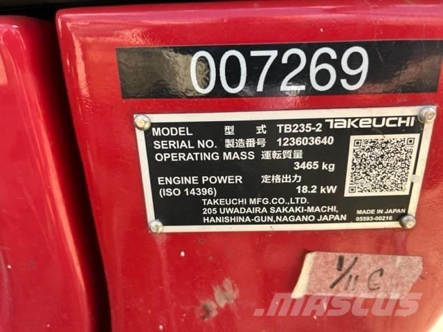Takeuchi TB235 Mini excavatoare < 7t