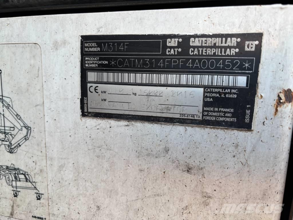 CAT m314f Excavatoare cu roti
