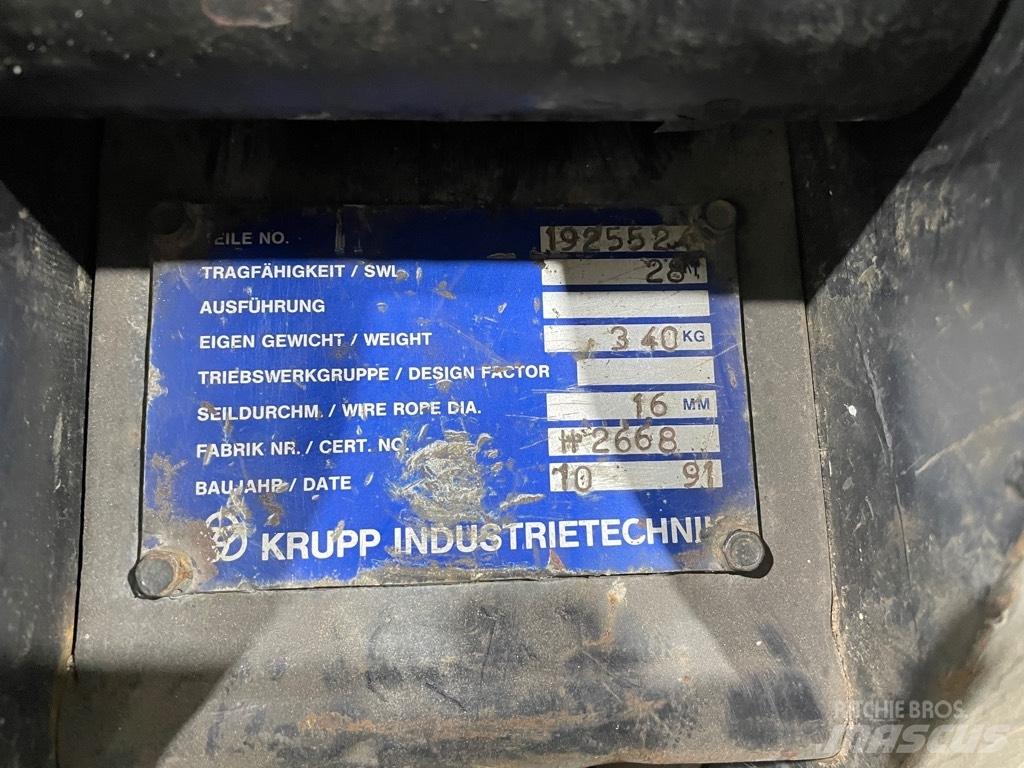 Krupp hookblock 28T Piese si echipamente pentru macara