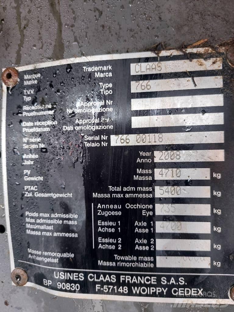 CLAAS kombipress 355 Masina de balotat cilindric