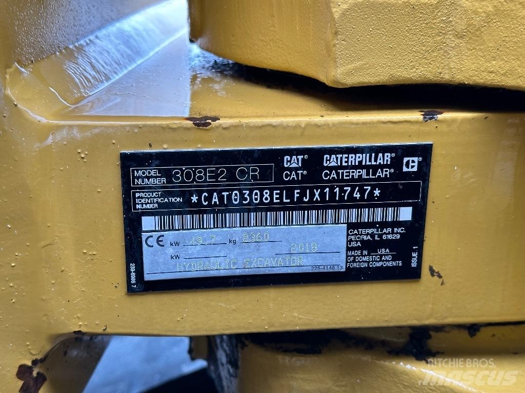 CAT 308E2 CR Excavatoare 7t - 12t