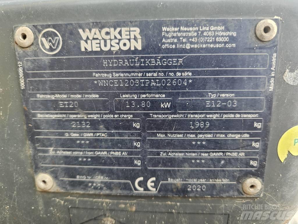 Wacker Neuson ET 20 Mini excavatoare < 7t