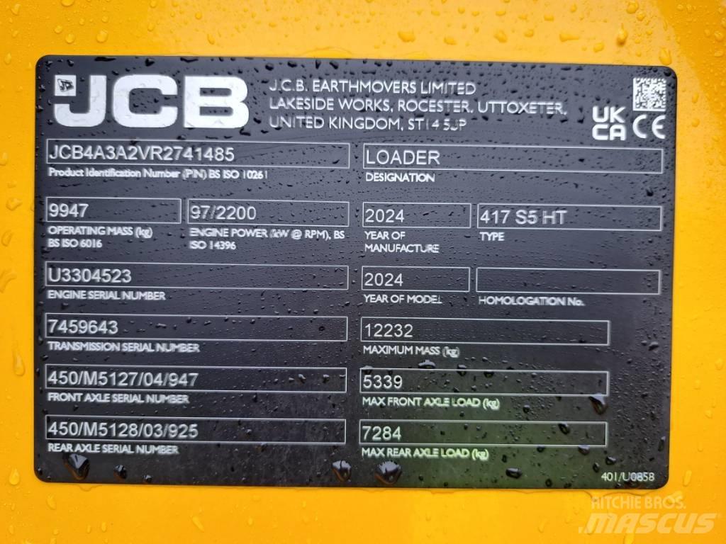 JCB 417 HT Incarcator pe pneuri