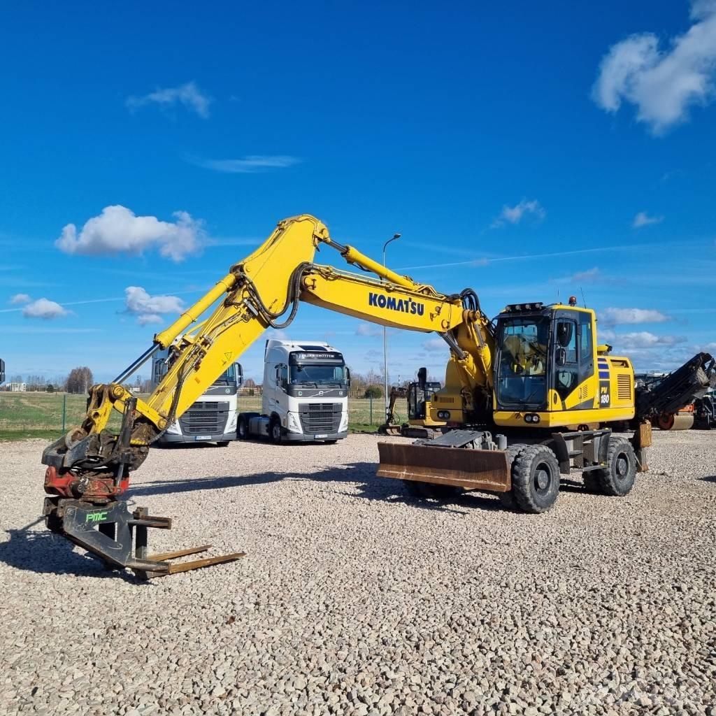Komatsu PW180 - 11E0 Excavatoare cu roti