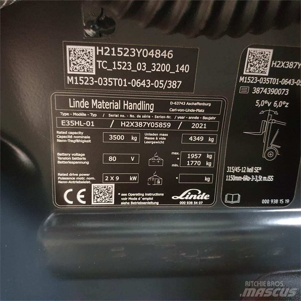 Linde E35HL Stivuitor electric