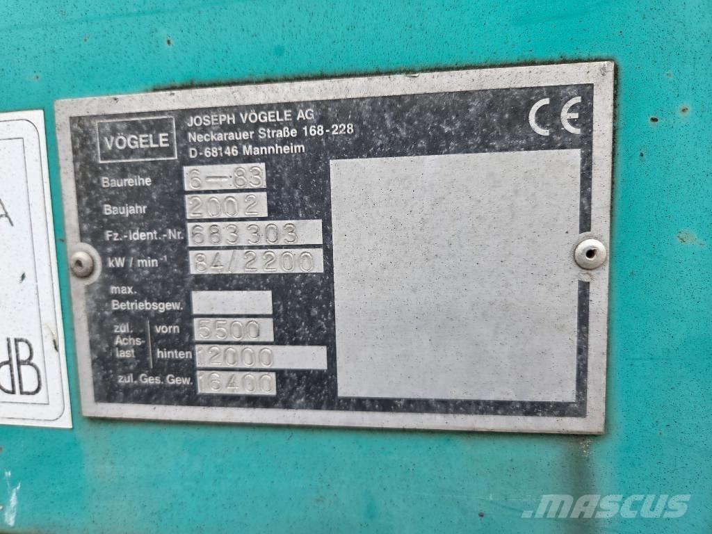 Vögele Super 1603 Pavatoare asfalt