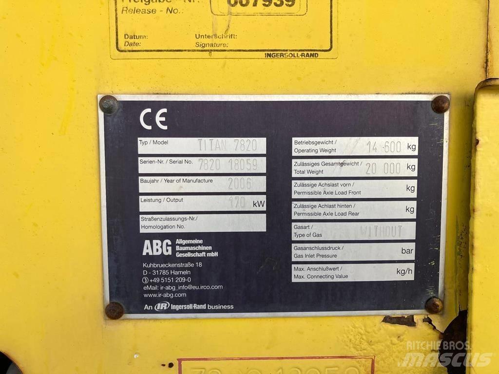 ABG Titan 7820 Pavatoare asfalt