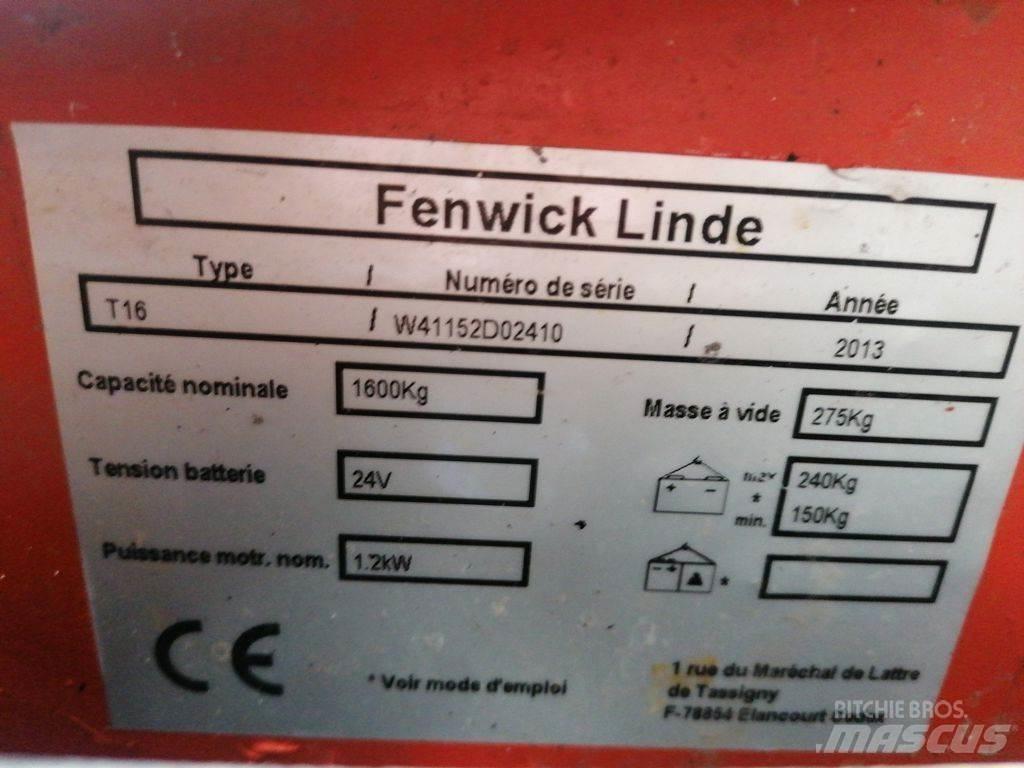 Linde T16 Transpaleta manuala