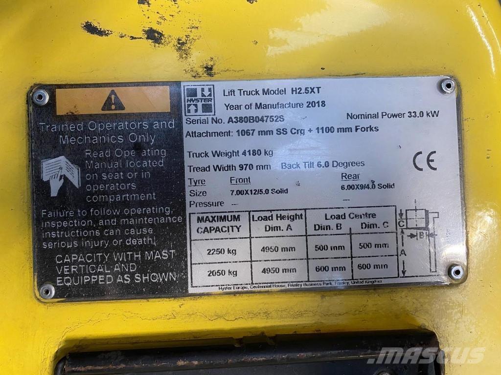 Hyster H2.5XT Stivuitor diesel