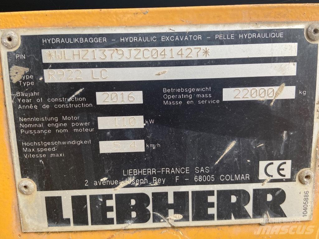 Liebherr R 922LC Excavatoare pe șenile
