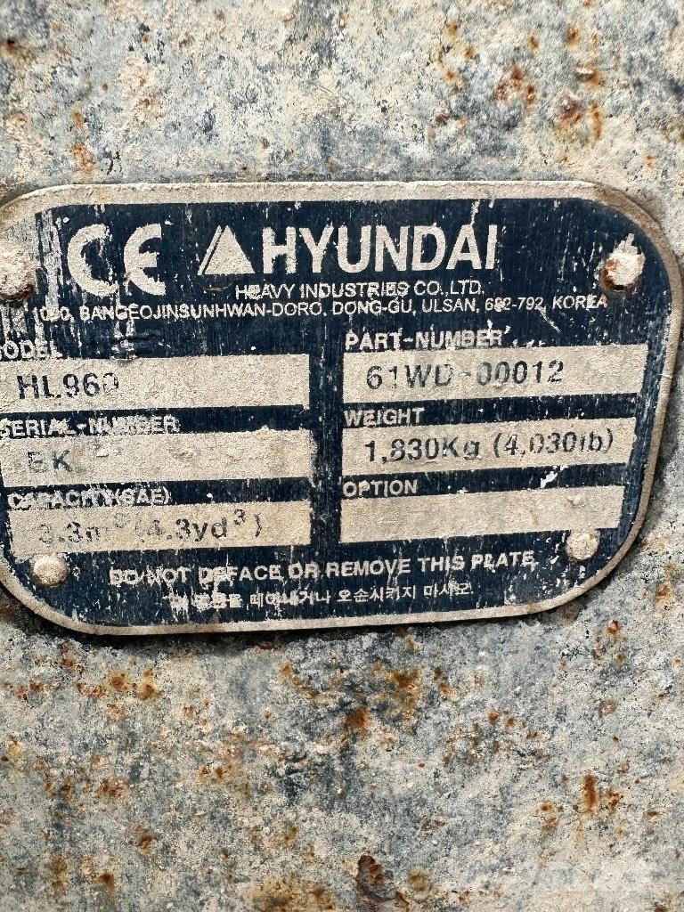 Hyundai HL 960 Incarcator pe pneuri
