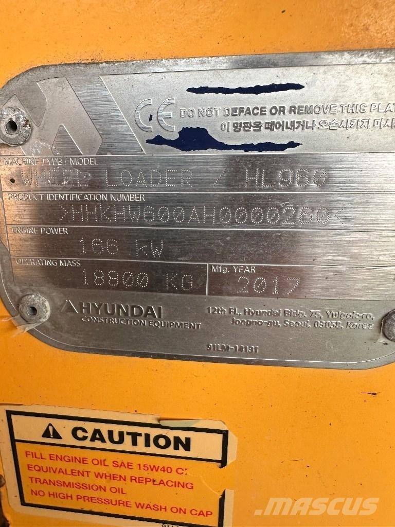Hyundai HL 960 Incarcator pe pneuri