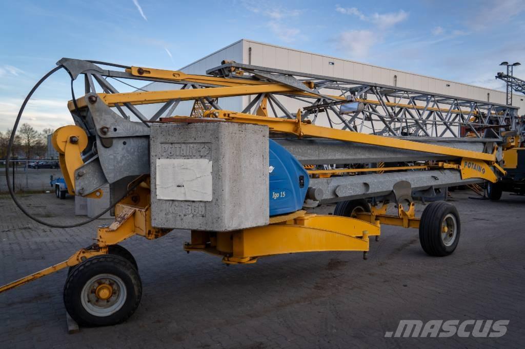 Potain Igo 15 Self erecting cranes