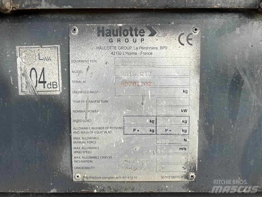 Haulotte HA16RTJ Nacele cu brat articulat