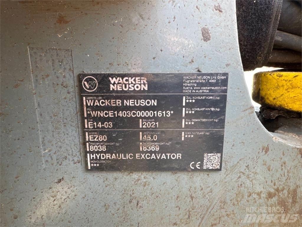 Wacker Neuson EZ80 Excavatoare pe șenile
