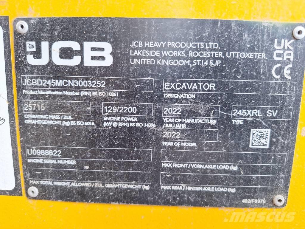 JCB 245 XR LC Excavatoare pe șenile
