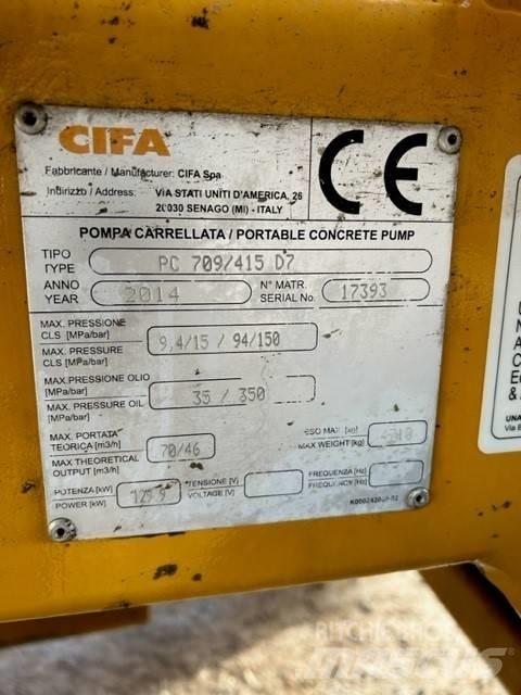 Cifa PC 709 / 415 D7 Pompa pentru beton