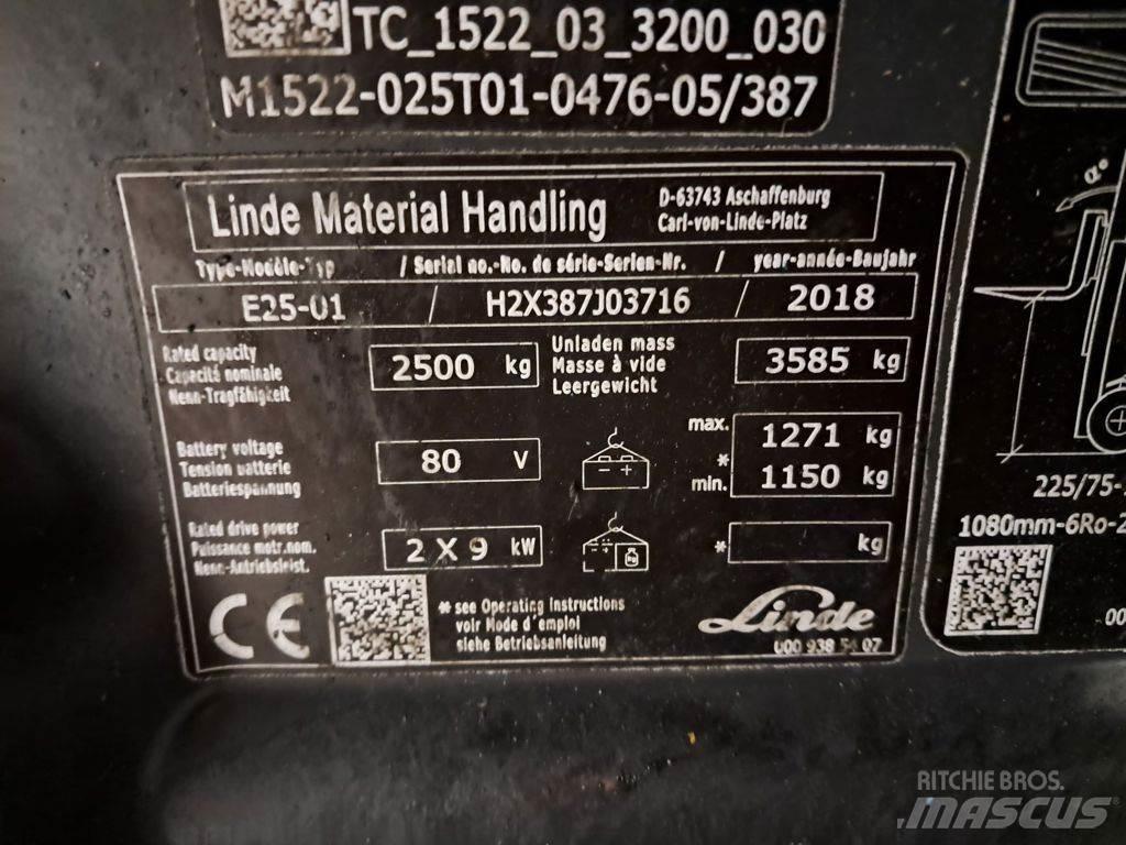 Linde E25-01 Stivuitor electric