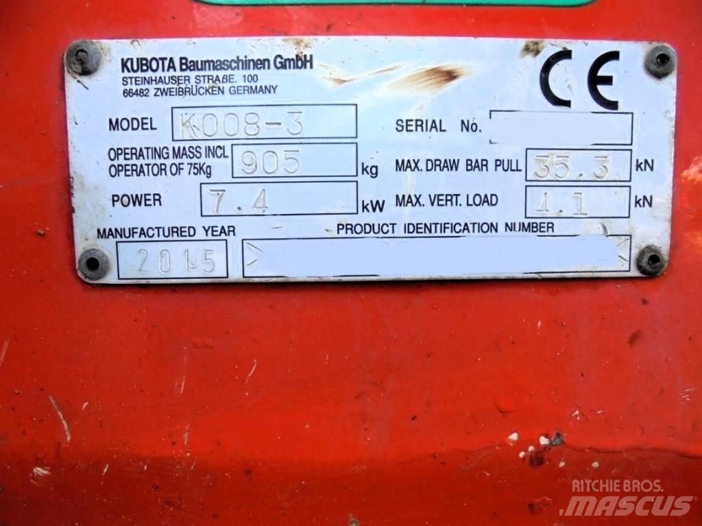 Kubota K 008-3 Mini excavatoare < 7t