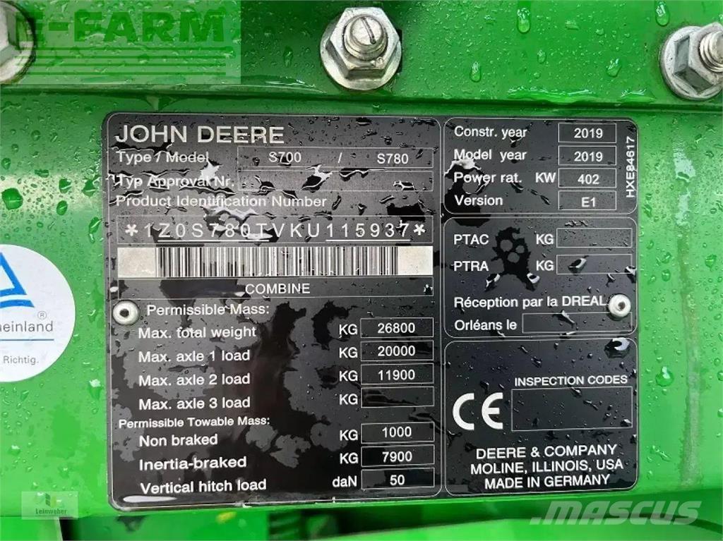 John Deere s 780i Combine de secerat
