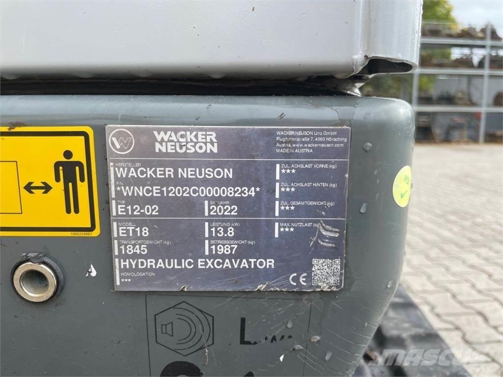 Wacker Neuson ET18 Excavatoare pe șenile
