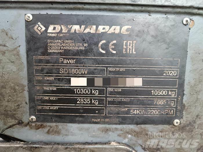 Dynapac SD1800W Pavatoare asfalt