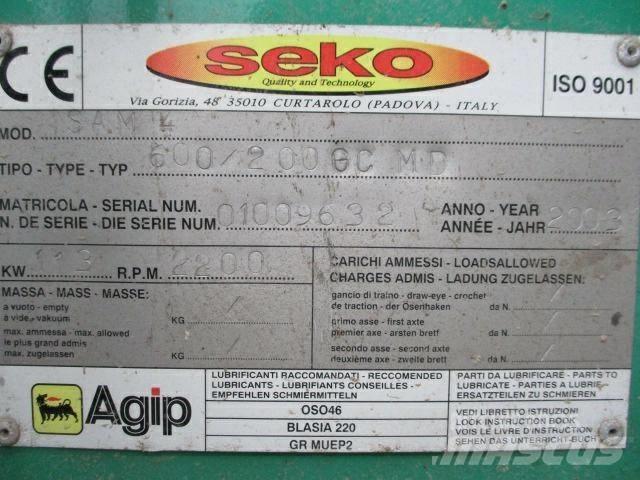 Seko 600/200GC MD Masini de tocat lemn