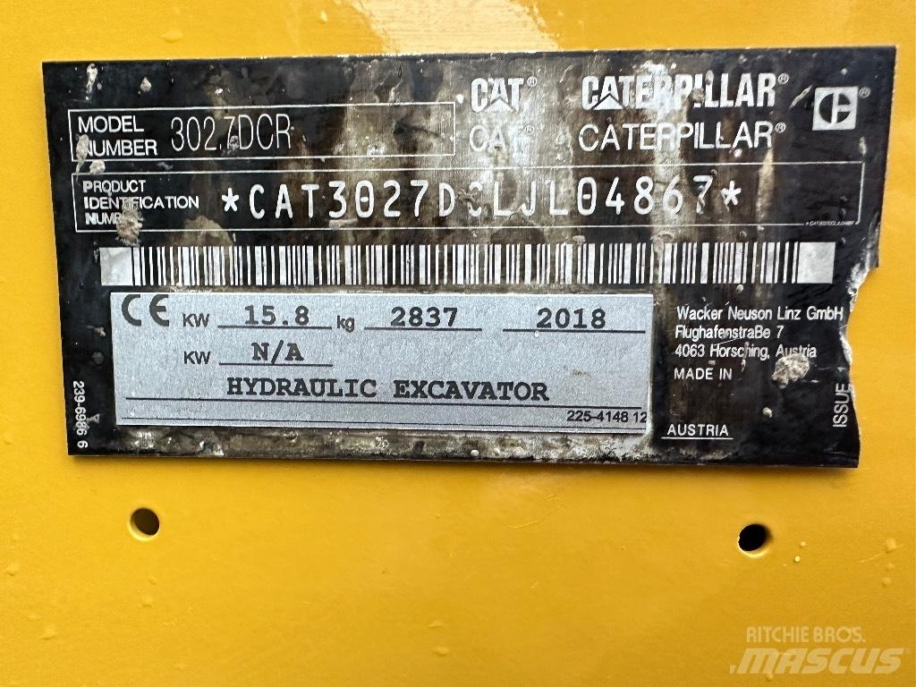 CAT 302.7 D CR Mini excavatoare < 7t