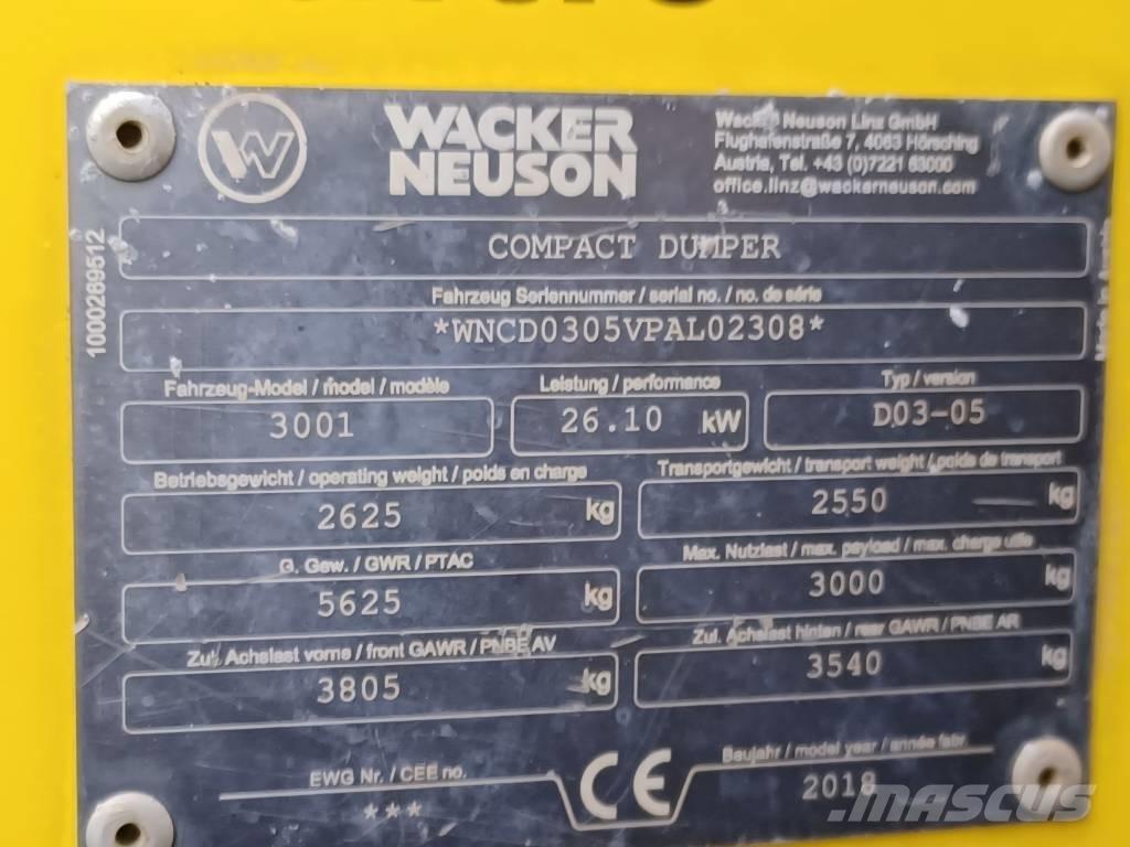 Wacker Neuson 3001 Minitractor de teren